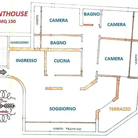 Penthouse Three Bedrooms Apartment Sanremo